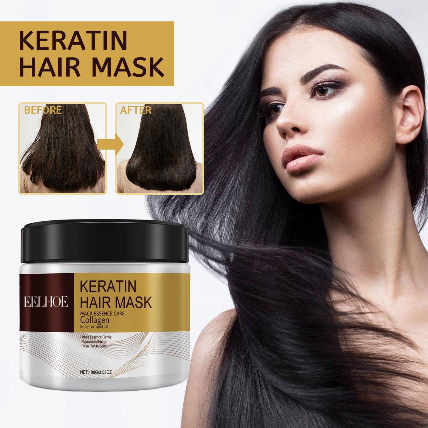MASCARILLA CAPILAR DE COLAGENO KERATIN HAIR MASK