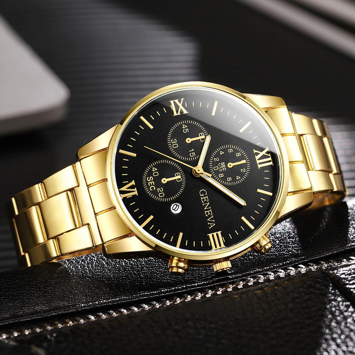 Set dorado suizo Geneva Chrono Luxury®