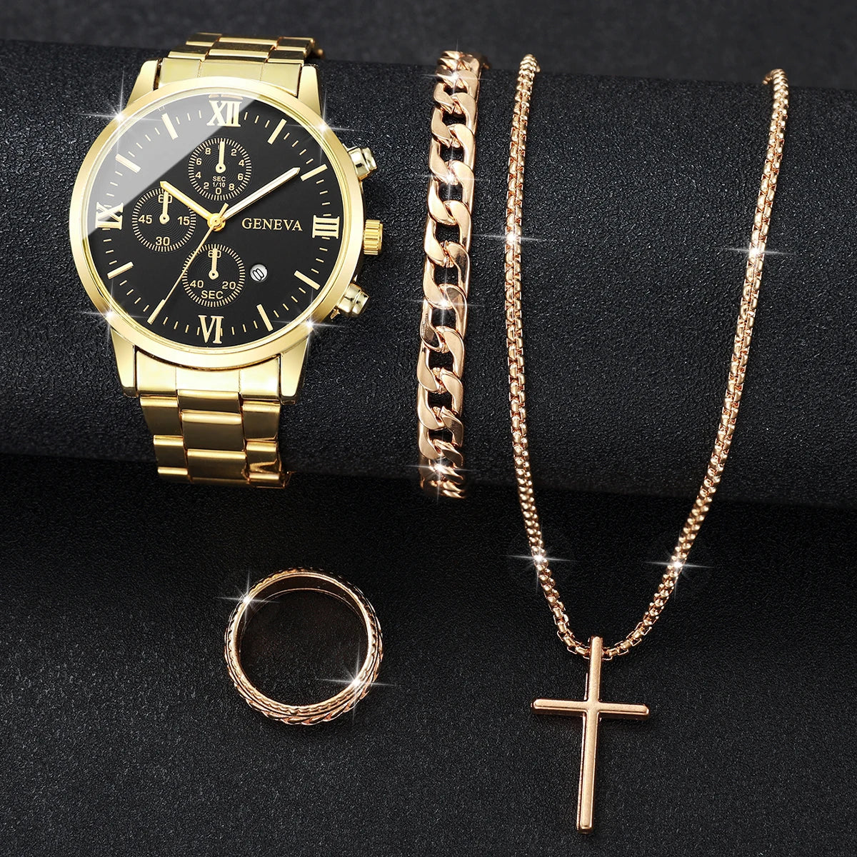 Set dorado suizo Geneva Chrono Luxury®