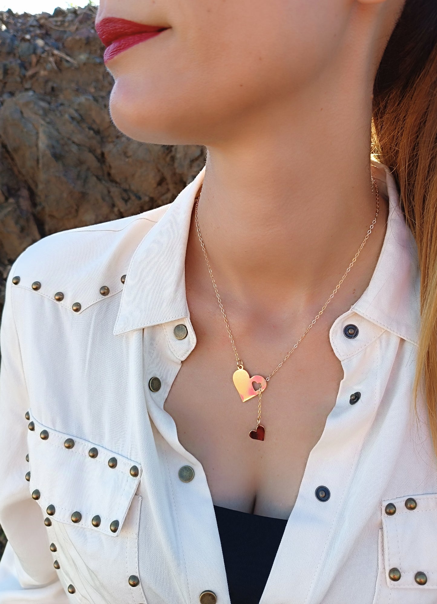 COLGANTE DOBLE CORAZÓN
